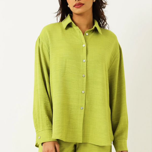 Long Sleeve Crinkle Shirt