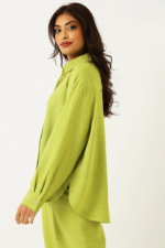 Long Sleeve Crinkle Shirt - Image 3