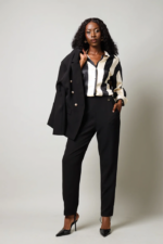 Long Sleeve Stripe Satin Shirt - Image 5
