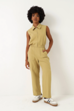 Sleeveless Collared Waist Top - Image 6