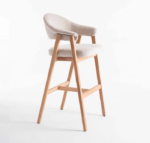 Alora Wooden Oatmeal Barstool - Image 3
